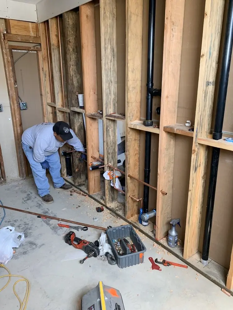 Commercial rough-in plumbing for Gas Line Repair in Redford